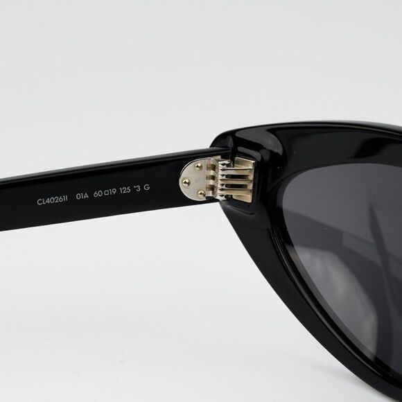 NEW Celine CL40261I 01A Black Dark Grey Wraparound Unisex Sunglasses CL 40261I main image 10